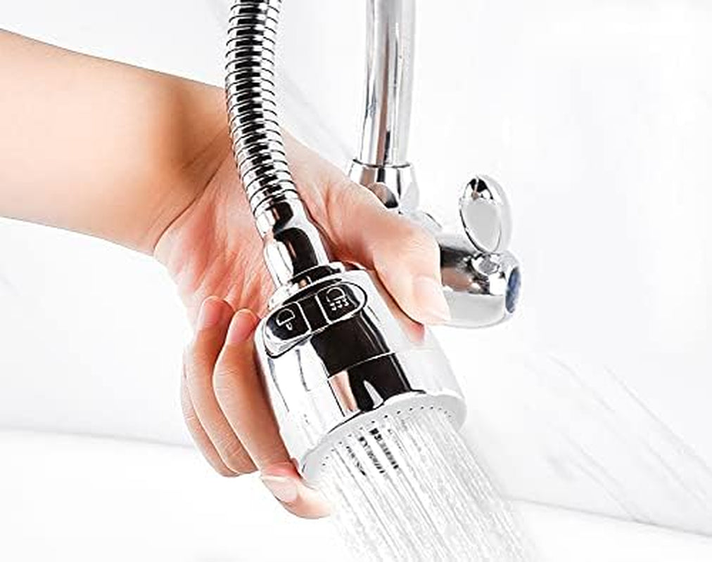 Faucet Head Kitchen Sprayer 360° Rotatable High Pressure Shower Booster, Stainless Steel